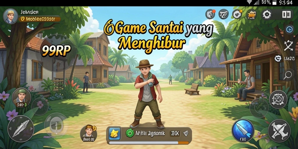 Tampilan gameplay seru dari 99RP yang penuh kesenangan.