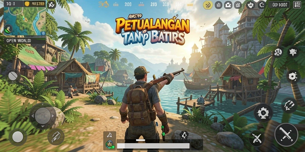 Screenshot menunjukkan gameplay menakjubkan di dunia Open World.