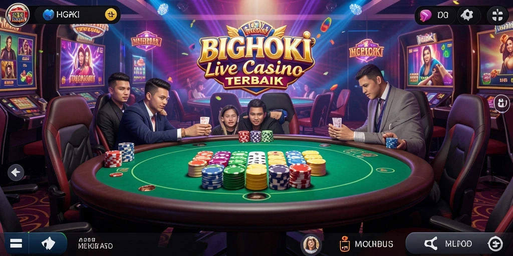 Tampilan gameplay BIGHOKI yang mendebarkan dalam Live Casino.