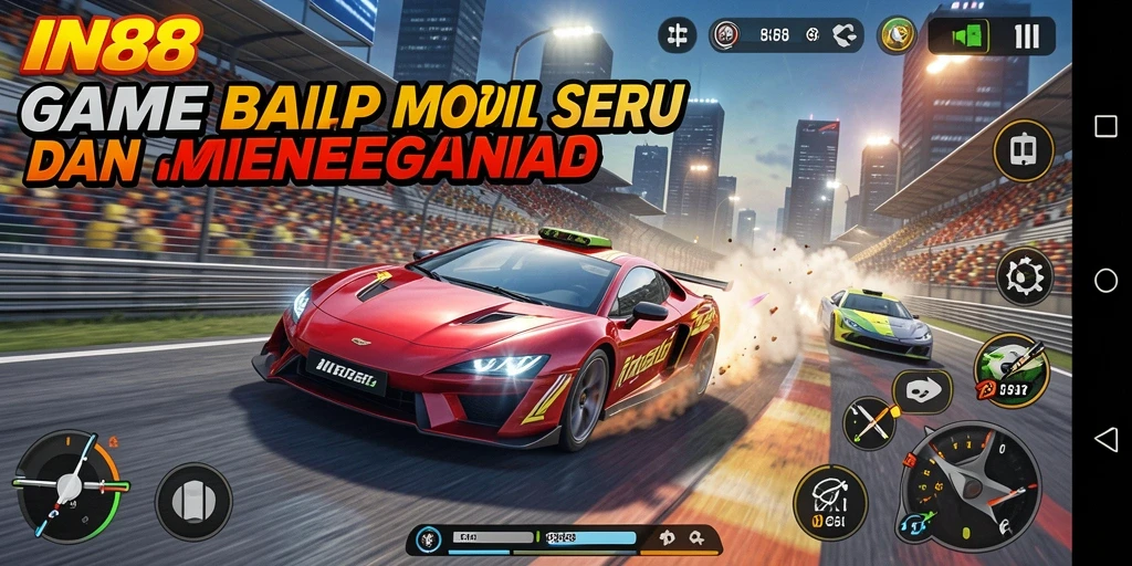 Tampilan Gameplay Racing IN88 yang menegangkan dan menarik.