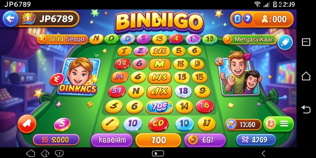 Tampilan gameplay menarik dari JP6789, penuh dengan suasana Bingo.