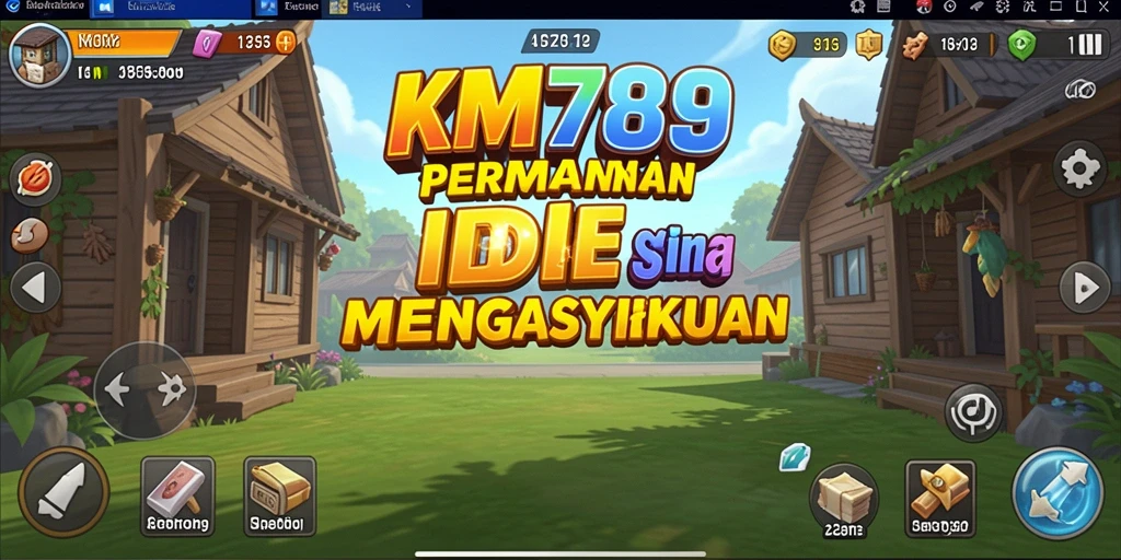 Tampilan menarik dari gameplay Idle KM789 dengan karakter aktif.