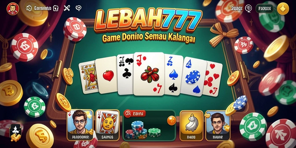 Tampilan menarik dari gameplay domino LEBAH777.