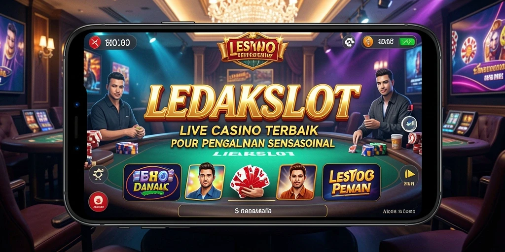 Tampilan gameplay Live Casino yang seru dan interaktif di LEDAKSLOT.