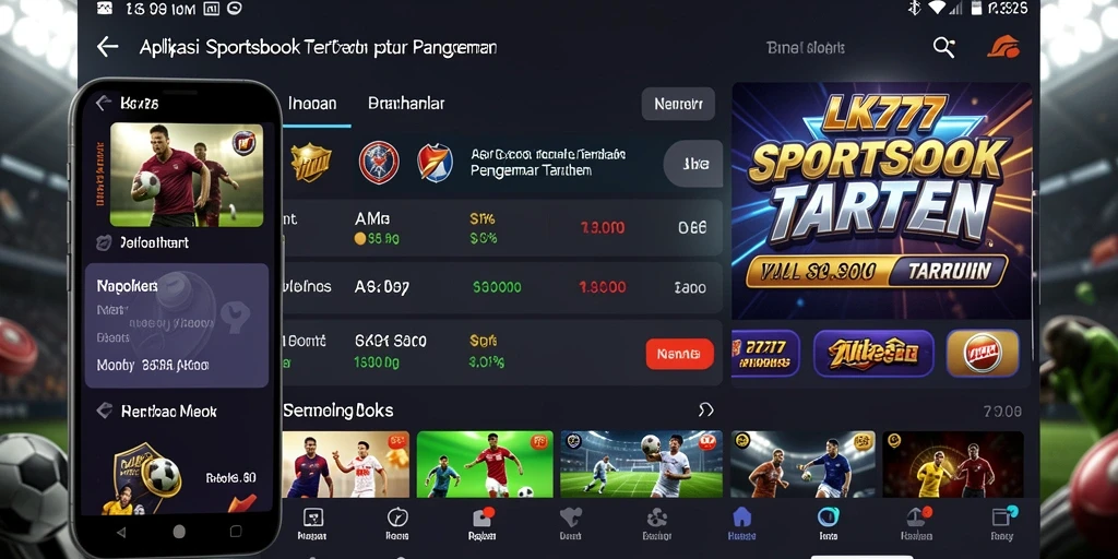 Screenshot gameplay Sportsbook LK777 yang menawan dan interaktif.