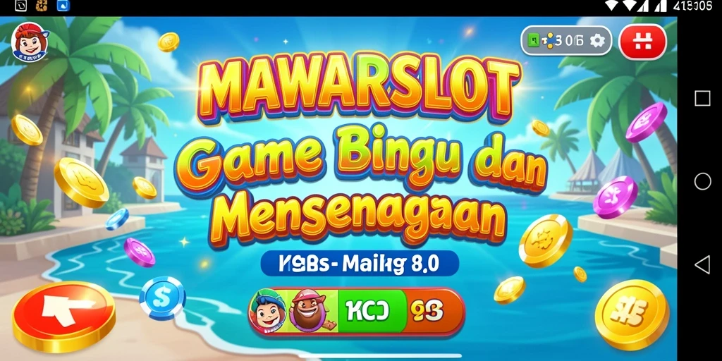 Tampilan gameplay seru dalam MAWARSLOT dengan Bingo yang menyenangkan.