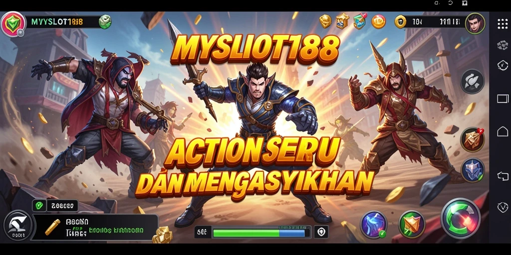 Tampilan gameplay seru dan mendebarkan di MYSLOT188.