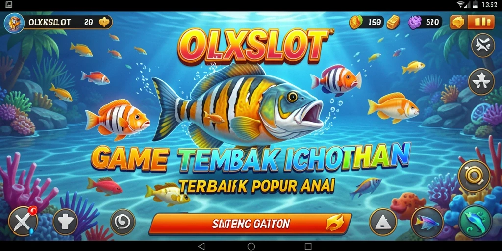 Screenshot gameplay OLXSLOT dengan aksi tembak ikan yang seru.