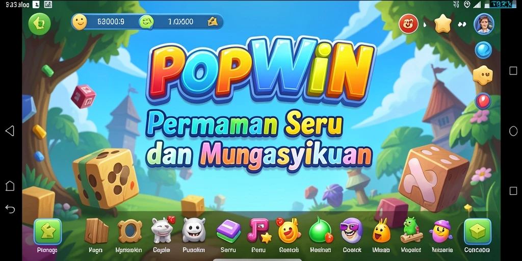 Tampilan gameplay yang menantang dan menarik dari POPWIN.