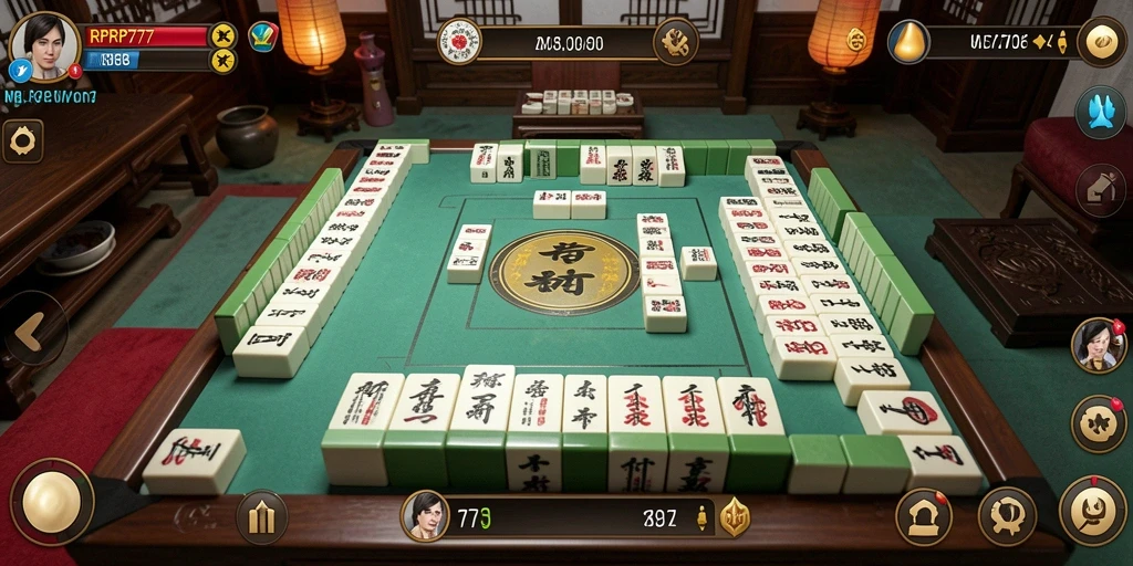 Tampilan menarik dari permainan Mahjong RPRP777 dengan grafis yang memukau.