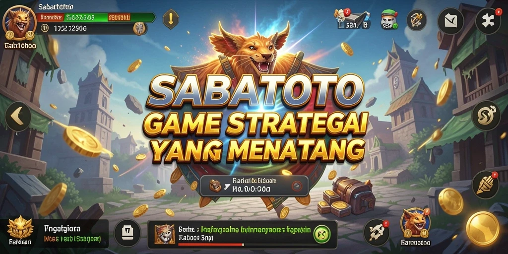 Screenshot utama yang menunjukkan gameplay strategi yang menarik dalam SABATOTO.