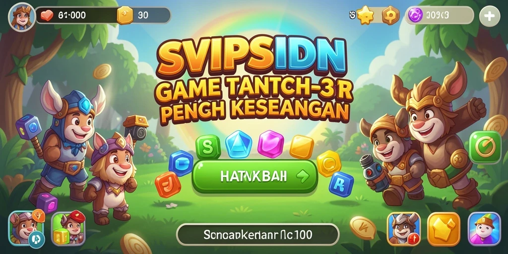 Gameplay seru SVIPSIDN dengan kombinasi Match-3 yang mengasyikkan.